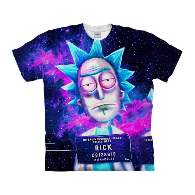 3D Rick Short Sleeve T Shirt