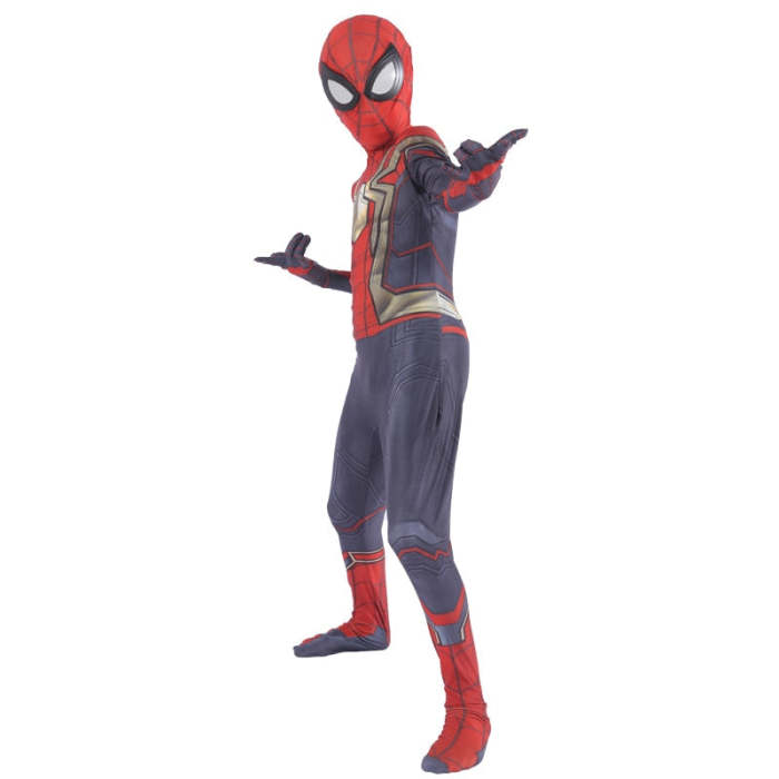 Spiderboy No Way Home Integrated Suit Far From Home Cosplay Superhero Jumpsuits Halloween Costume For Kids