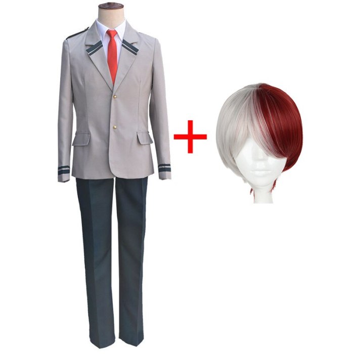 Anime My Hero Academia Midoriya Izuku Cosplay High School Student Uniform