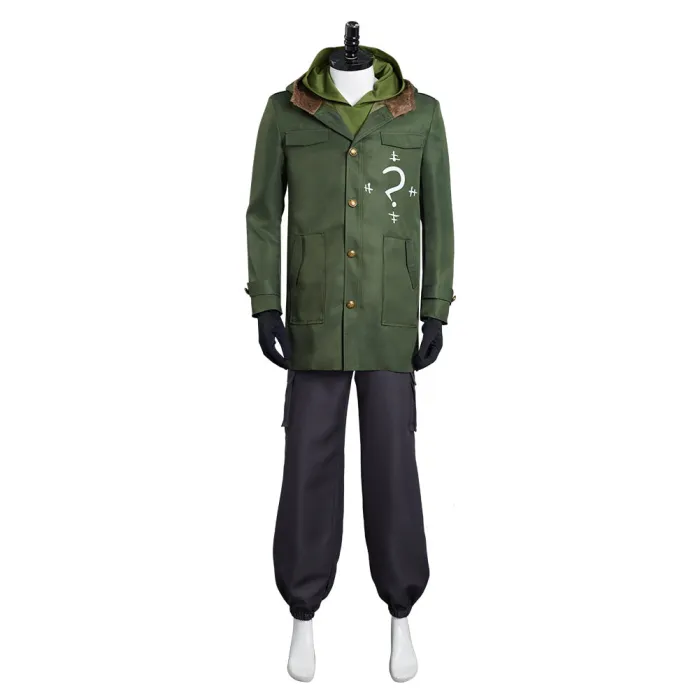 The Batman Riddler Cospaly Costume Outfits  Halloween Carnival Suit