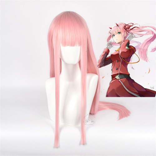 Anime Darling In The Franxx 02 Zero Two Long Cosplay Wig