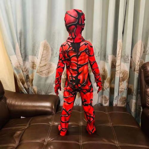 Carnage Kids Cosplay Superhero Boys Jumpsuit Suit Halloween Costume For Kids Carnival Party Dress Up