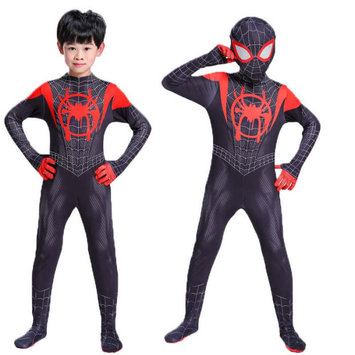 Spiderboy No Way Home Integrated Suit Far From Home Cosplay Superhero Jumpsuits Halloween Costume For Kids