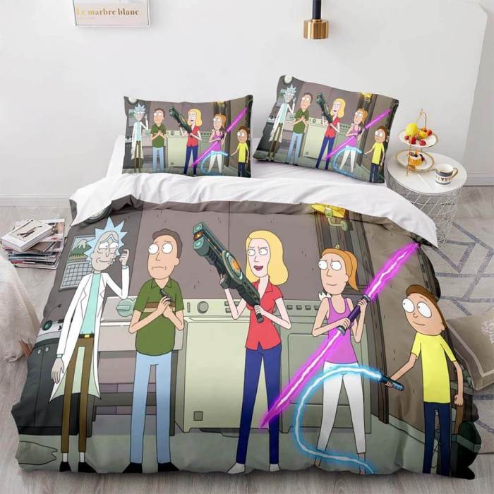 Rick And Morty Season 5 Bedding Set Quilt Duvet Cover Bedding Sets