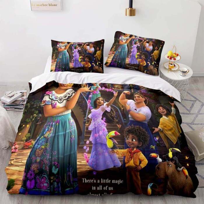 Disney Encanto Bedding Set Quilt Duvet Covers Pillowcase Bedding Sets