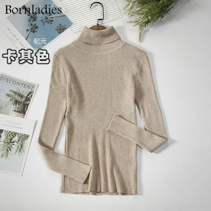 2022 Basic Turtleneck Women Sweaters Autumn Winter Tops Slim Women Pullover Knitted Sweater Jumper Soft Warm Pull