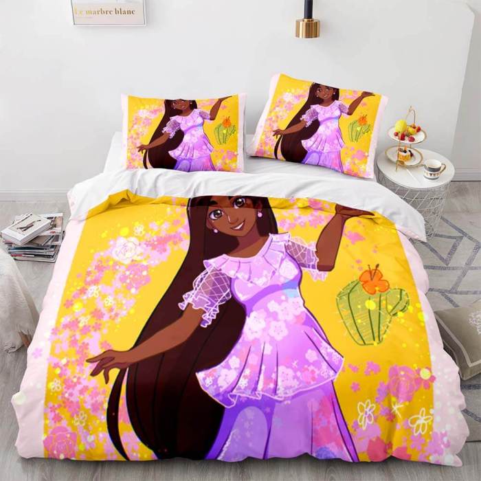  Encanto Bedding Set Quilt Duvet Cover Pillowcase 3 Piece Sets