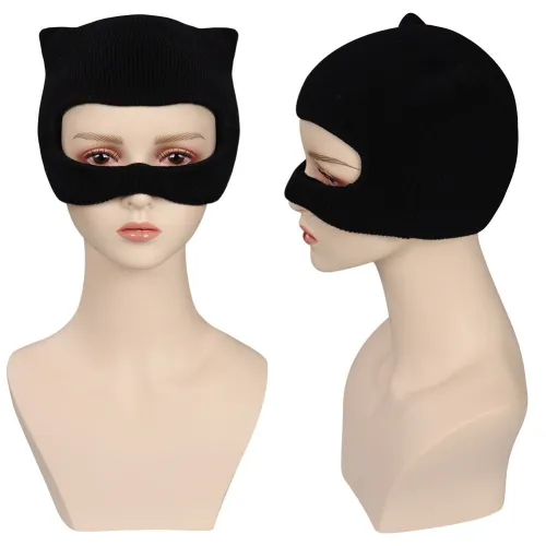 The Batman  - Selina Kyle / Catwoman Mask Cosplay Knitted Masks Helmet Masquerade Halloween Party Cosplay Props