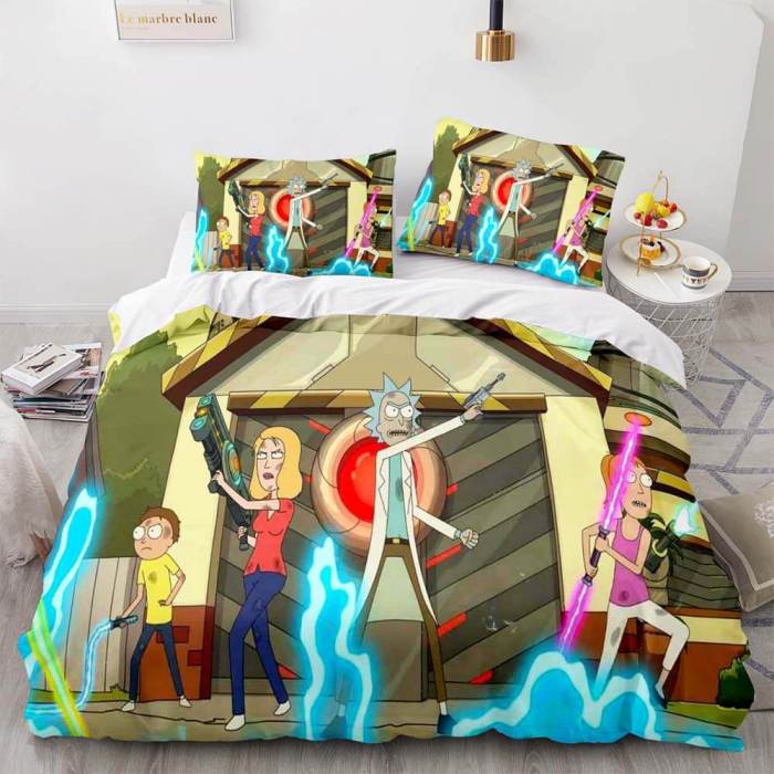 Rick And Morty Season 5 Bedding Set Quilt Duvet Cover Bedding Sets