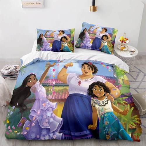 Disney Encanto Bedding Set Quilt Duvet Cover Pillowcase 3 Piece Sets