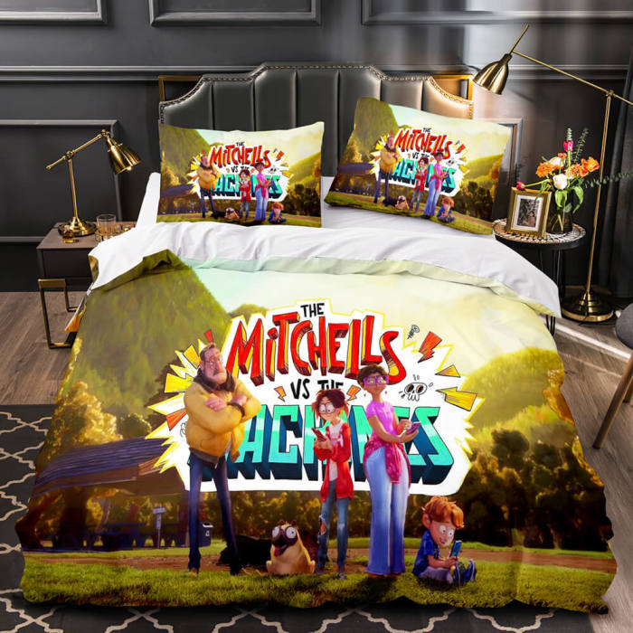 The Mitchells Vs The Machines Bedding Cosplay Quilt Duvet Covers Decoration Bed