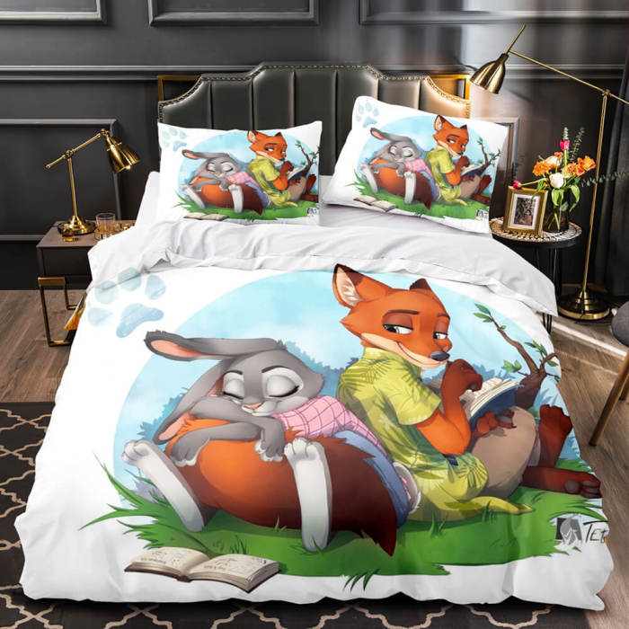 Zootopia Bedding Cosplay Quilt Duvet Covers Decoration Bed