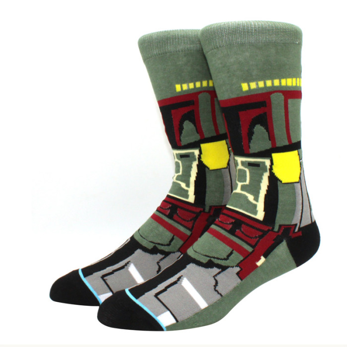 Star Wars Movie Stockings Master Yoda R2-D2 Cosplay Socks Wookiee Jedi Knight Novelty Men's Women's Socks Spring Autumn Winter