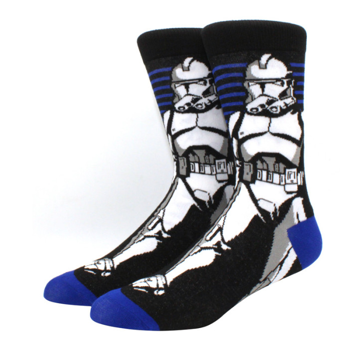 Star Wars Movie Stockings Master Yoda R2-D2 Cosplay Socks Wookiee Jedi Knight Novelty Men's Women's Socks Spring Autumn Winter