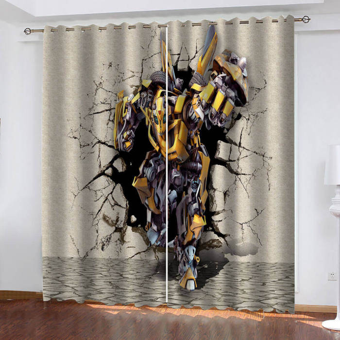The Transformers Curtains Cosplay Blackout Window Drapes Room Decoration