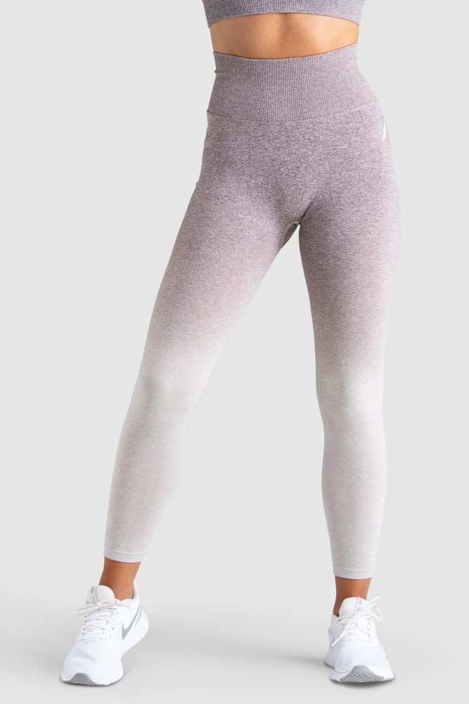 Ombre Scrunch Seamless Leggings - Taupe