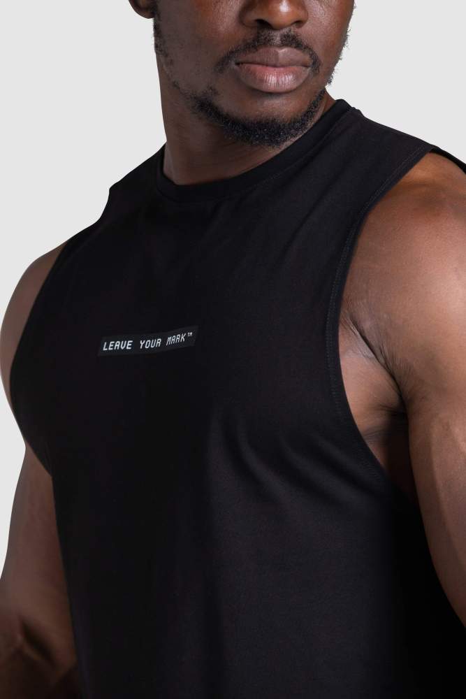 Lym Boxed Muscle Tank - Black