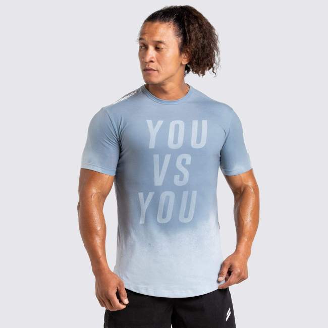 Victorydrip Drop Tee - You Vs You - Stone Blue