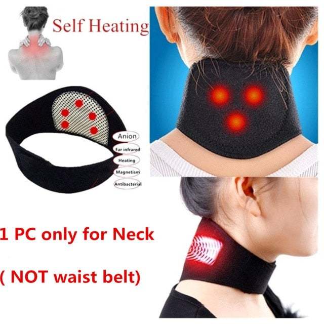 Adjustable Tourmaline Self-Heating Magnetic Therapy Waist Belt Lumbar Support Back Waist Support Brace Double Banded Aja Lumbar