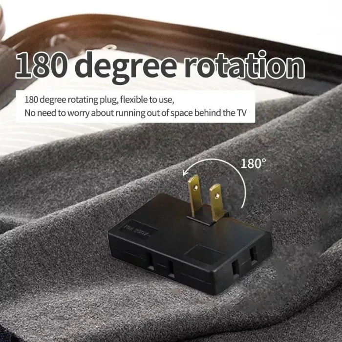 3 In 1 Rotatable Socket Converter- 4Pcs+2 For Free