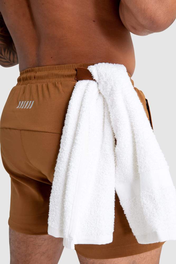 Genesis Athletic Shorts V2 - Dark Brown