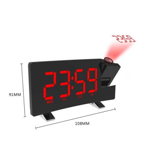 Led Digital Alarm Clock Watch Table Electronic Desktop Clocks Usb Wake Up Fm Radio Projector Bedroom Snooze Function Alarm