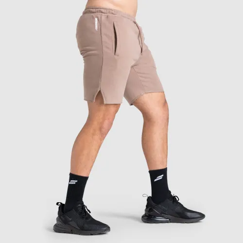 Tri-Mark Cotton Shorts - Light Taupe