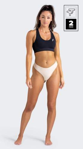 Dye Seamfree Thong - 2 Pack Beige