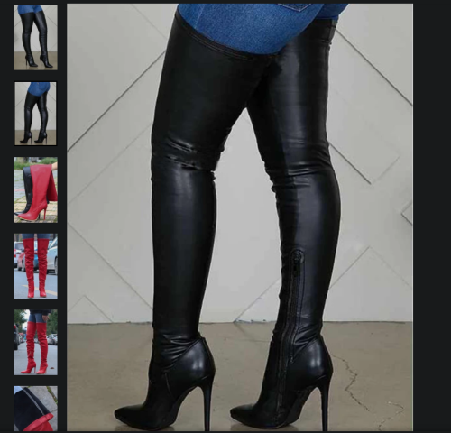 Pu Leather Cusual Over-The-Knee Women Boots