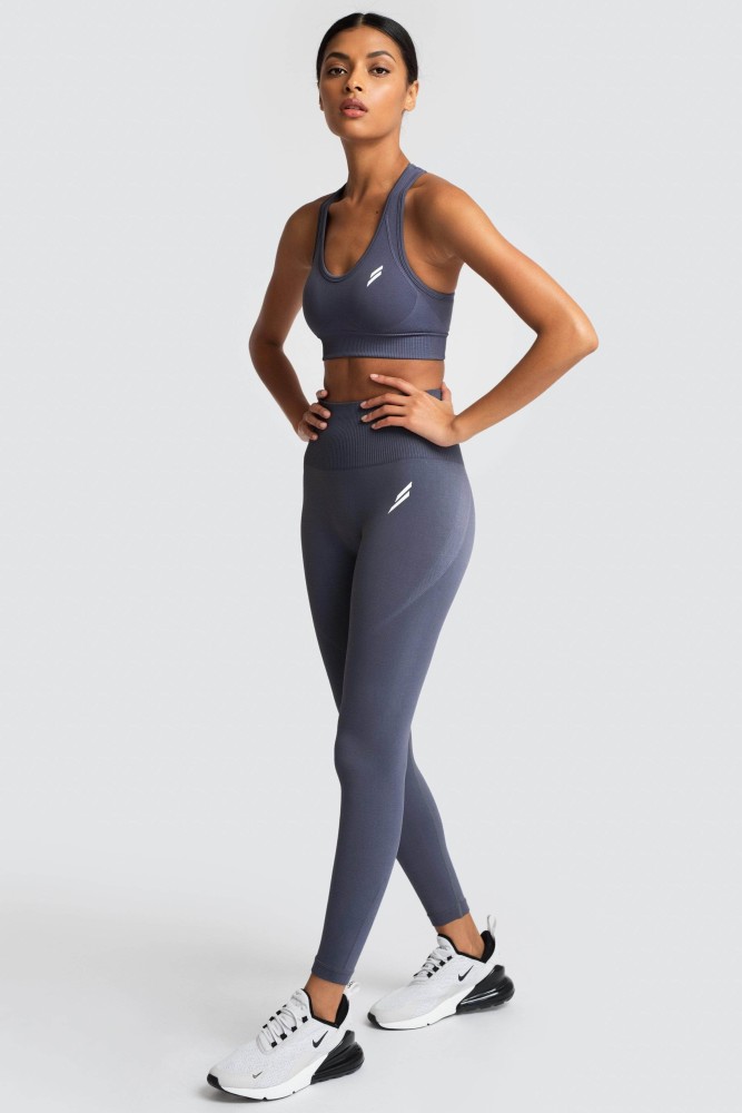 Hyperflex Seamless Crop - Cool Charcoal