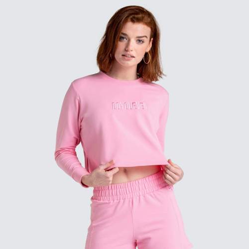 Staple Cropped Jumper - Pink