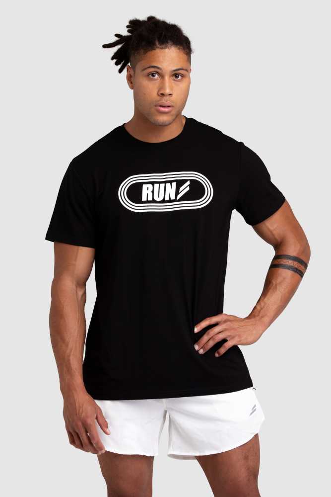 Run Regular Fit Tee - Black