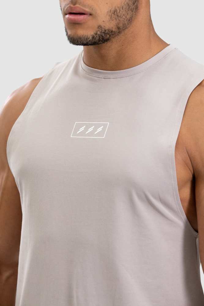Tri-Mark Muscle Tank - Taupe