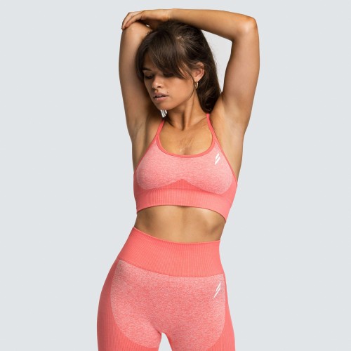 Impact Seamless Crop - Coral Pink