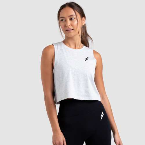 Progress Cropped Tank - Light Marl