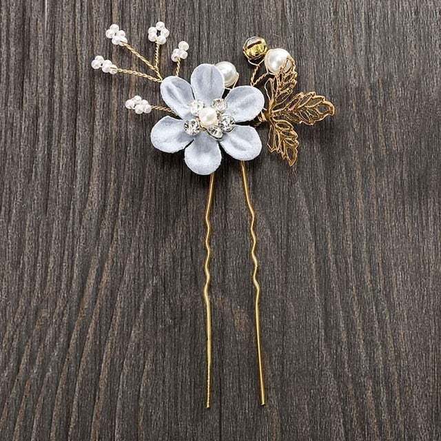 Molans Luxury Hairpin For Women Hair Combs Headdress Prom Bridal Wedding Crown Elegant Hair Accessories Gold Leaves Headwear 1Pc