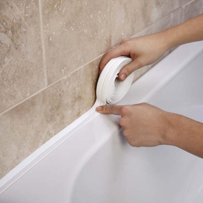 Bathroom Shower Sink Bath Sealing Strip Tape White Pvc Self Adhesive Waterproof Wall Sticker For Bathroom Kitchen