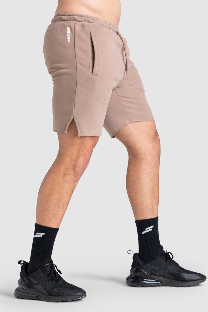 Tri-Mark Cotton Shorts - Light Taupe