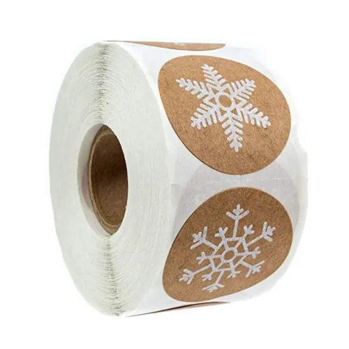 100-500Pcs 6 Designs 1 Inch Christmas Theme Seal Labels Stickers For Diy Gift Baking Package Envelope Stationery Decoration