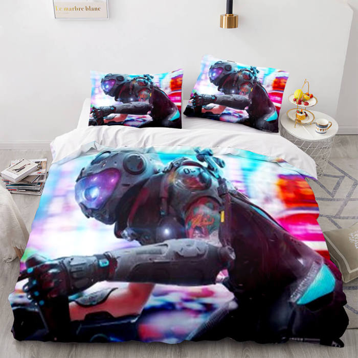 Game Cyberpunk  Bedding Set Cosplay Duvet Covers Bed Sheet Sets