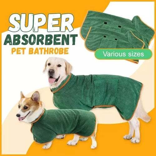 Super Absorbent Pet Bathrobe-M