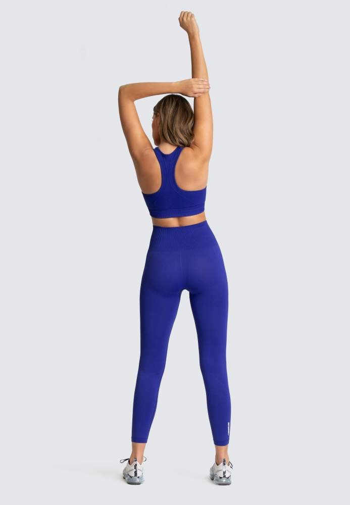 Hyperflex Seamless Crop - Electric Blue