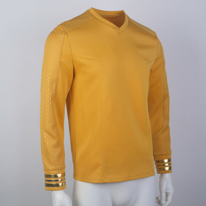 Star Trek Strange  Worlds Captain Pike Gold Uniforms Startfleet Blue Red  Yellow Top Shirts