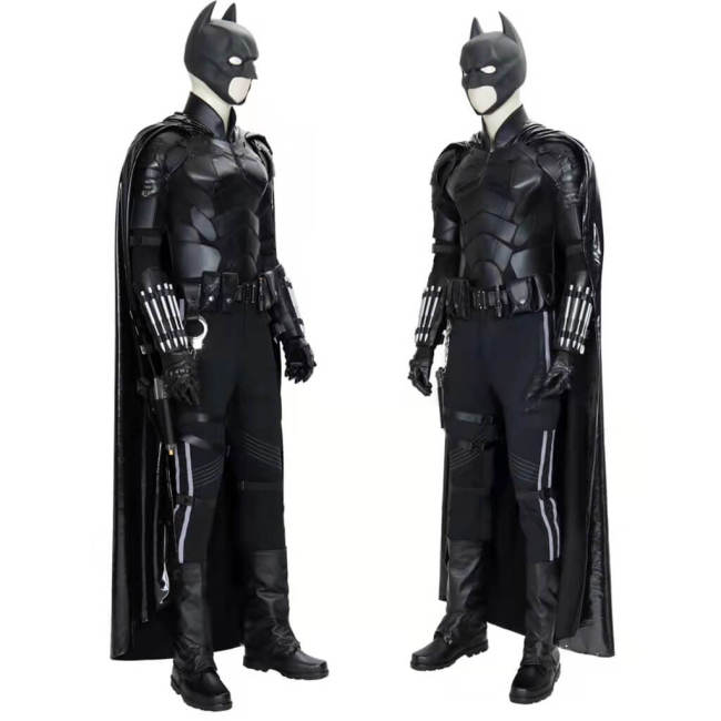 The Batman Costume Superhero Bruce Wayne Halloween Cosplay Suit