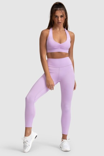 Evoke Scrunch Crop - Lilac