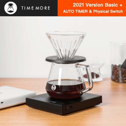 Timemore  Black Mirror Basic+ Electronic Scale Built-In Auto Timer Pour Over Espresso Smart Coffee Scale Kitchen Scales 2Kg