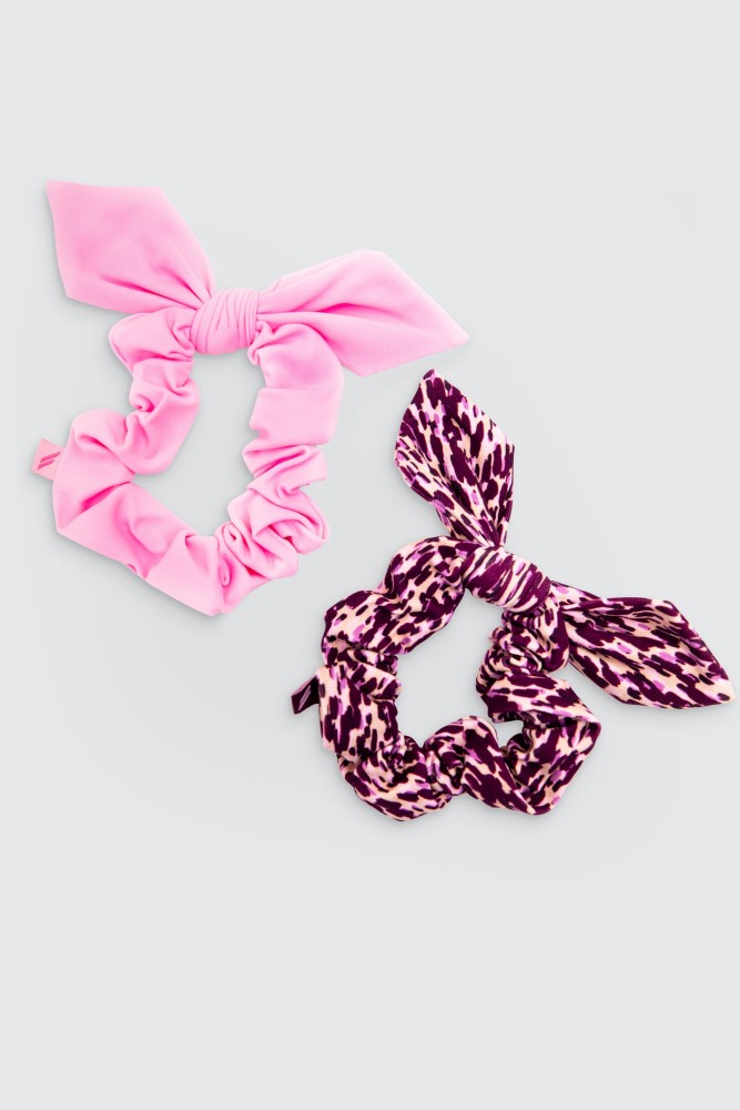 Excel+ Scrunchies - 2Pk Candy Pink/Wild Berry
