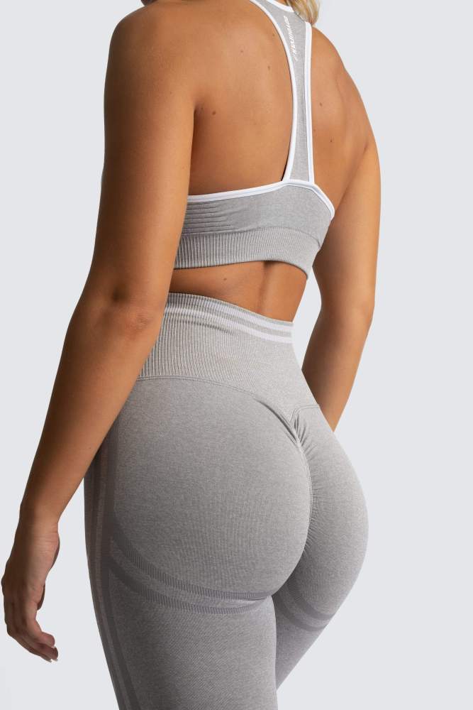 Dye Scrunch Seamless Leggings - Grey Marl