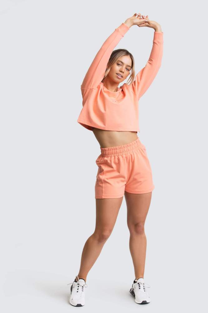 Staple Cropped Jumper - Cantaloupe