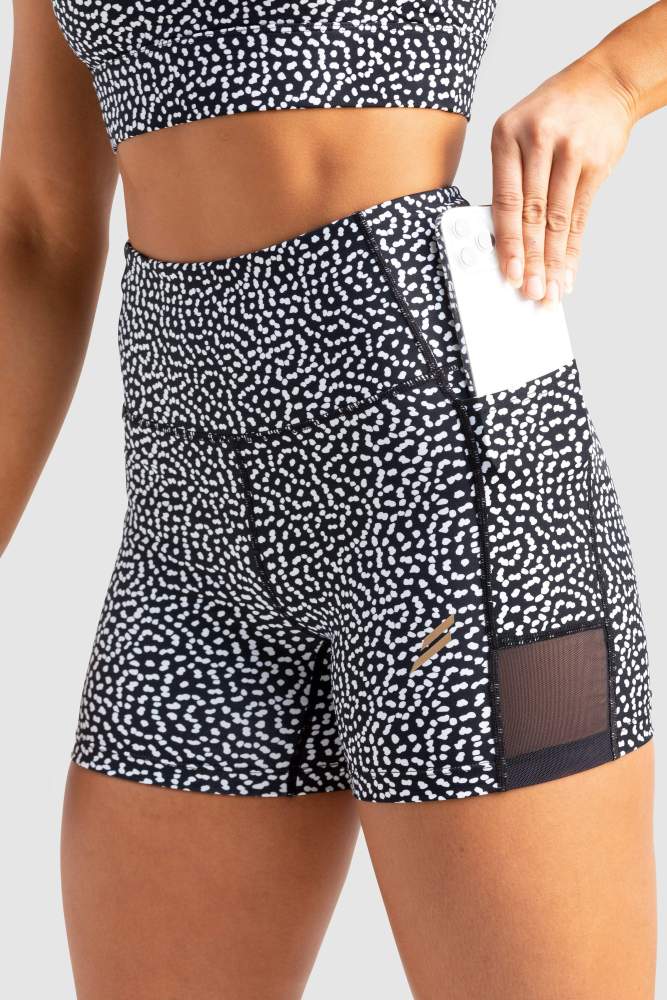 Breeze Mesh Shorts - Black Speckle